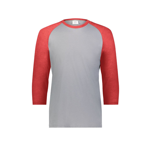 [6880.27V.S-LOGO1] Youth Vintage 3/4 T-Shirt (Youth S, Red, Logo 1)