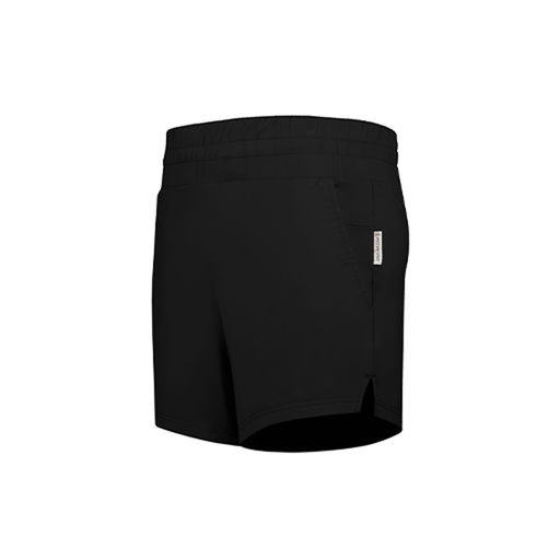 [224704.080.XS-LOGO4] LADIES VENTURA SOFT KNIT SHORTS (Female Adult XS, Black, Logo 4)